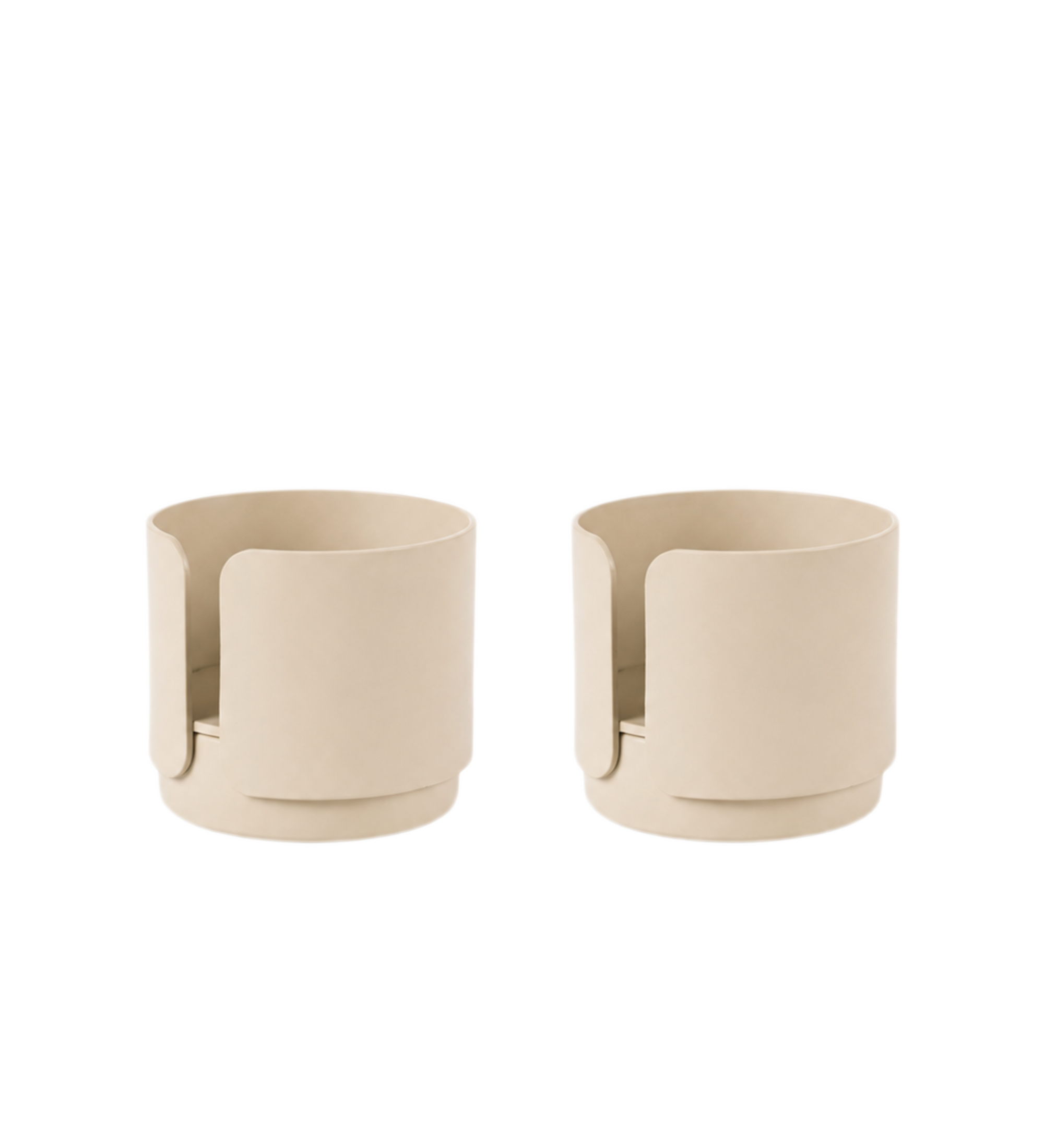 big hug tea light holder - beige