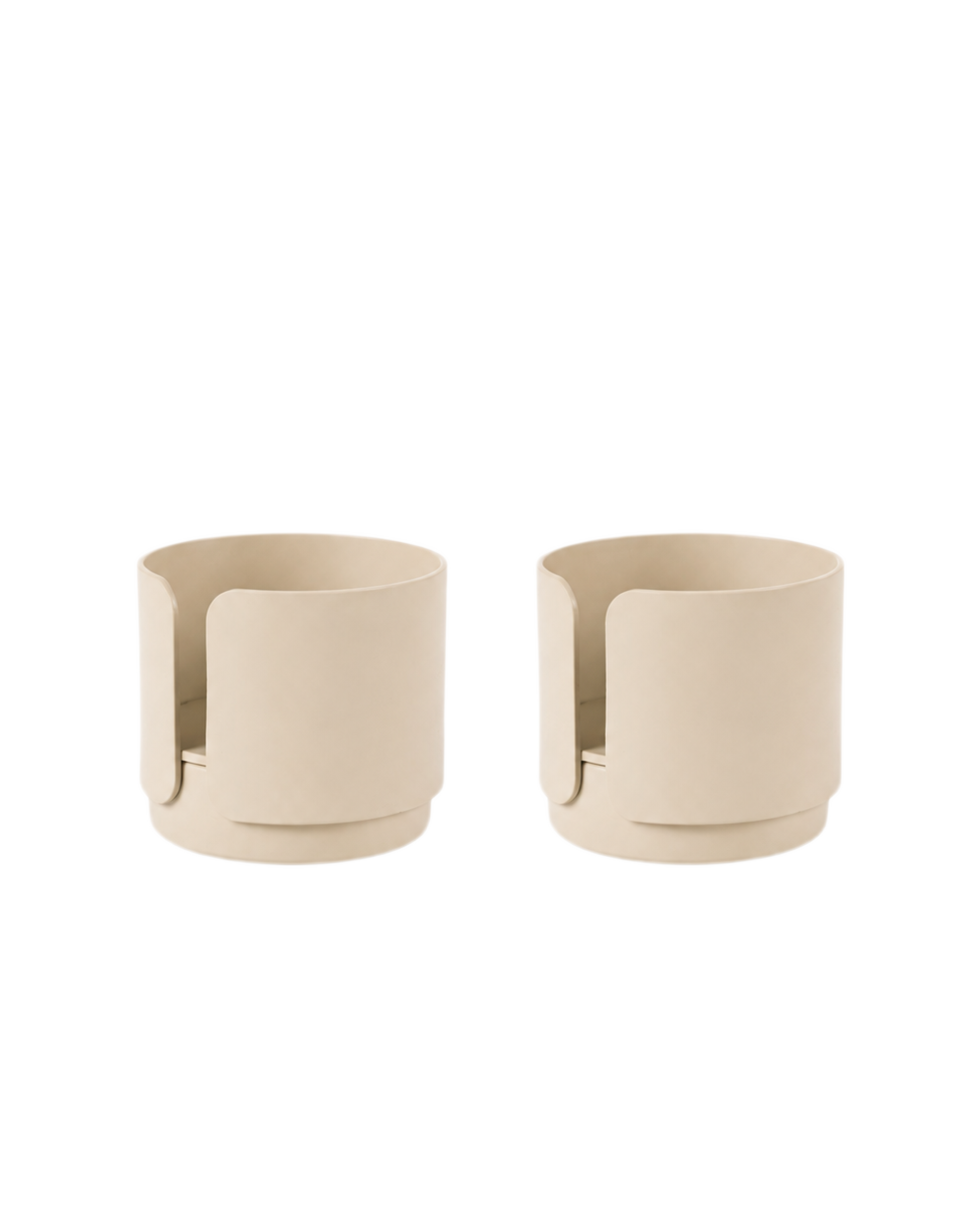 big hug tea light holder - beige