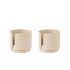 big hug tea light holder - beige