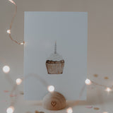 aquarellkarte - cupcake