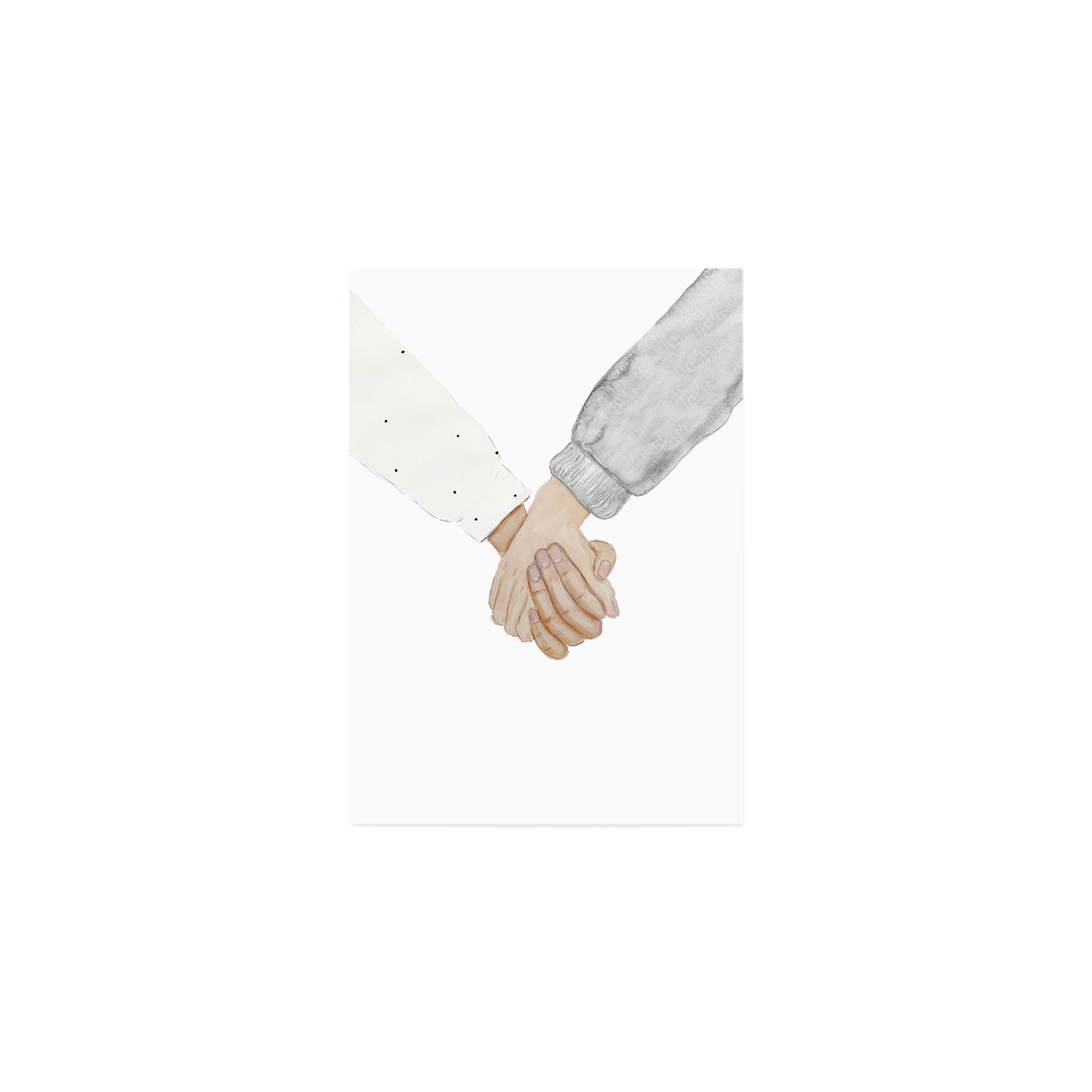 aquarellkarte - hands