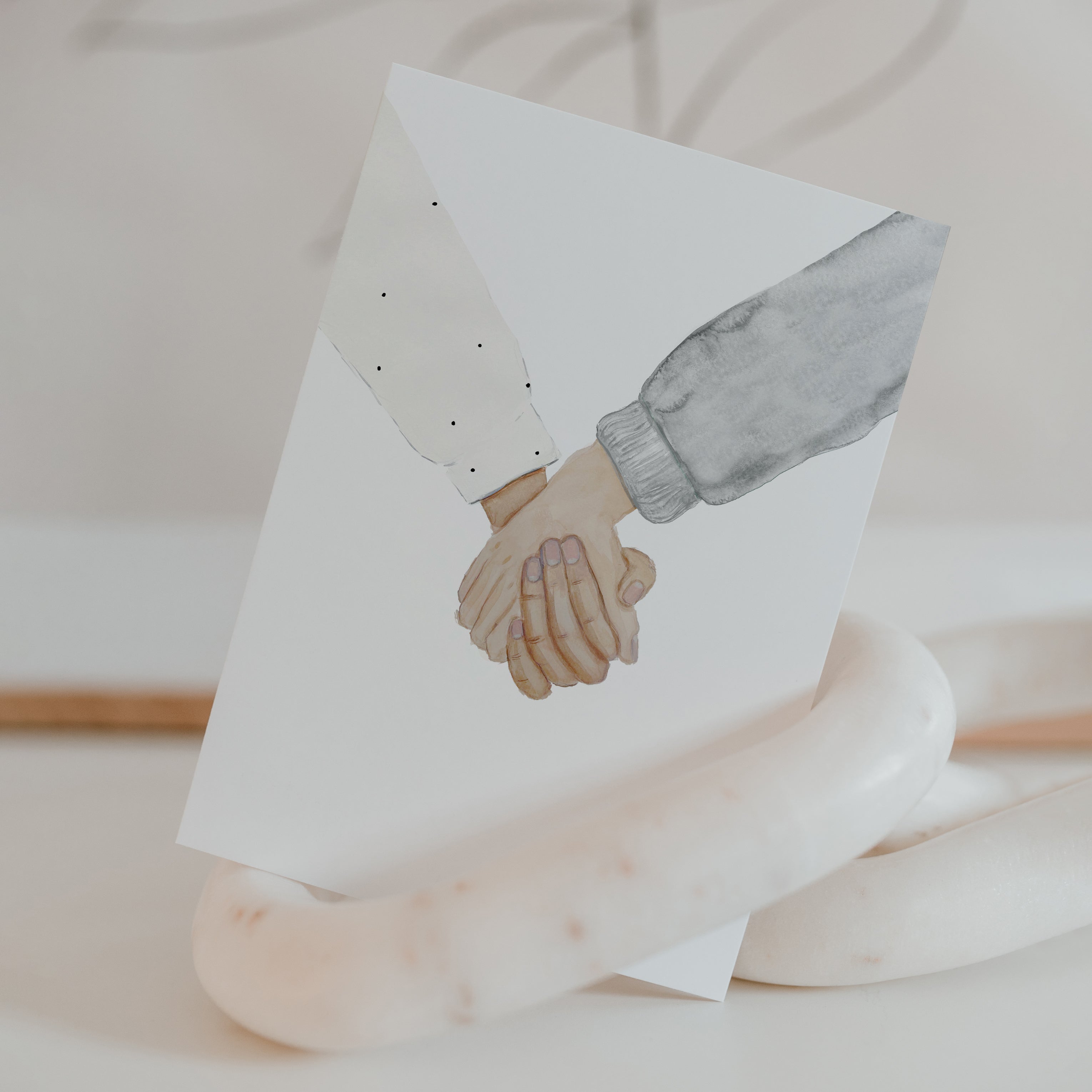 aquarellkarte - hands