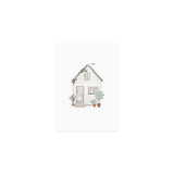 aquarellkarte - haus