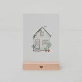 aquarellkarte - haus