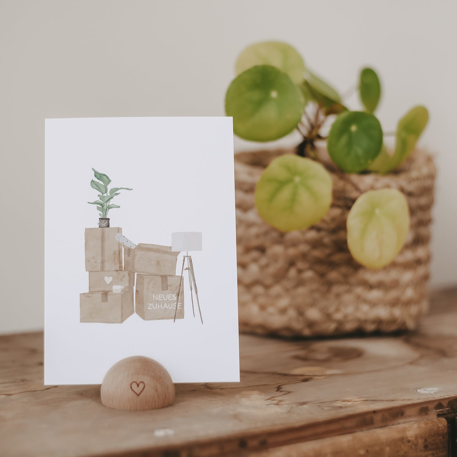 aquarellkarte - new home