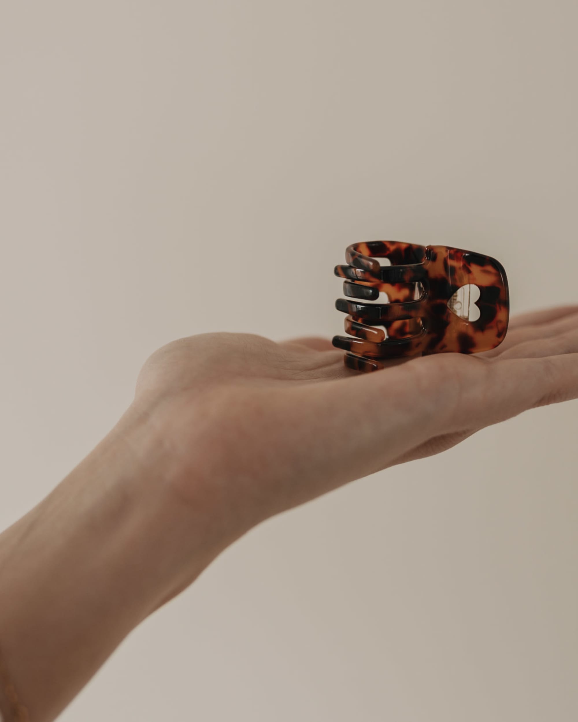 haarspange-herz amber klein
