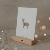 watercolour card - deer