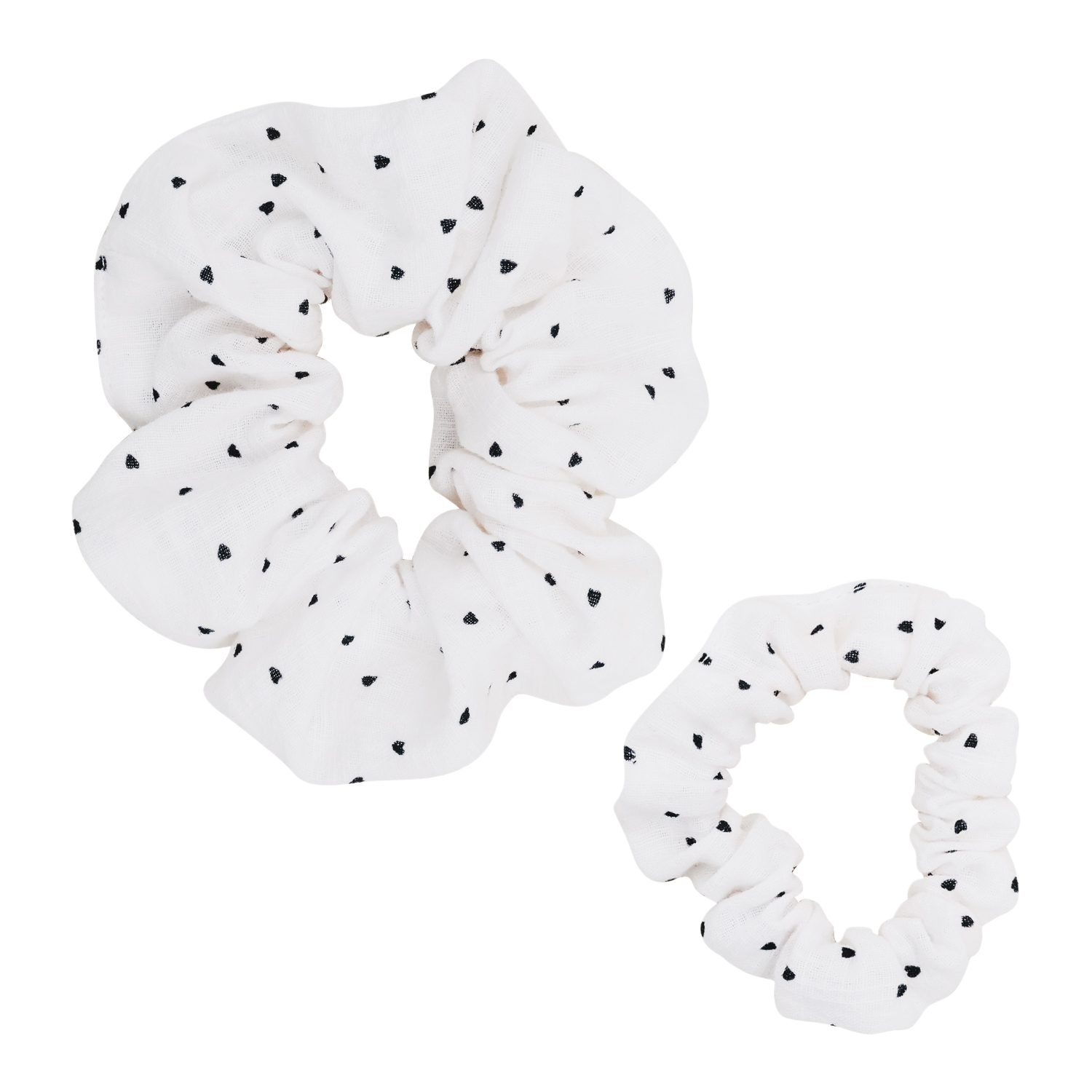 scrunchies-2er Set herzen