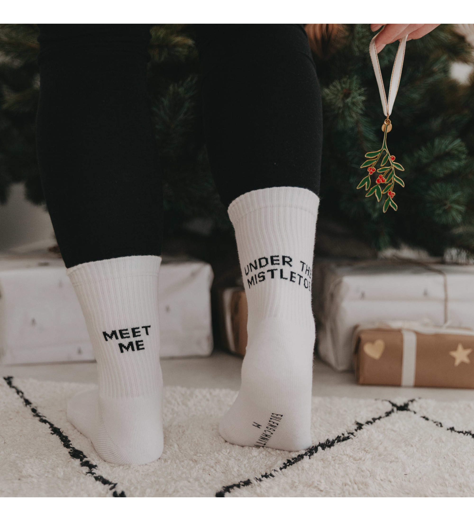 socks - mistletoe white 35-38