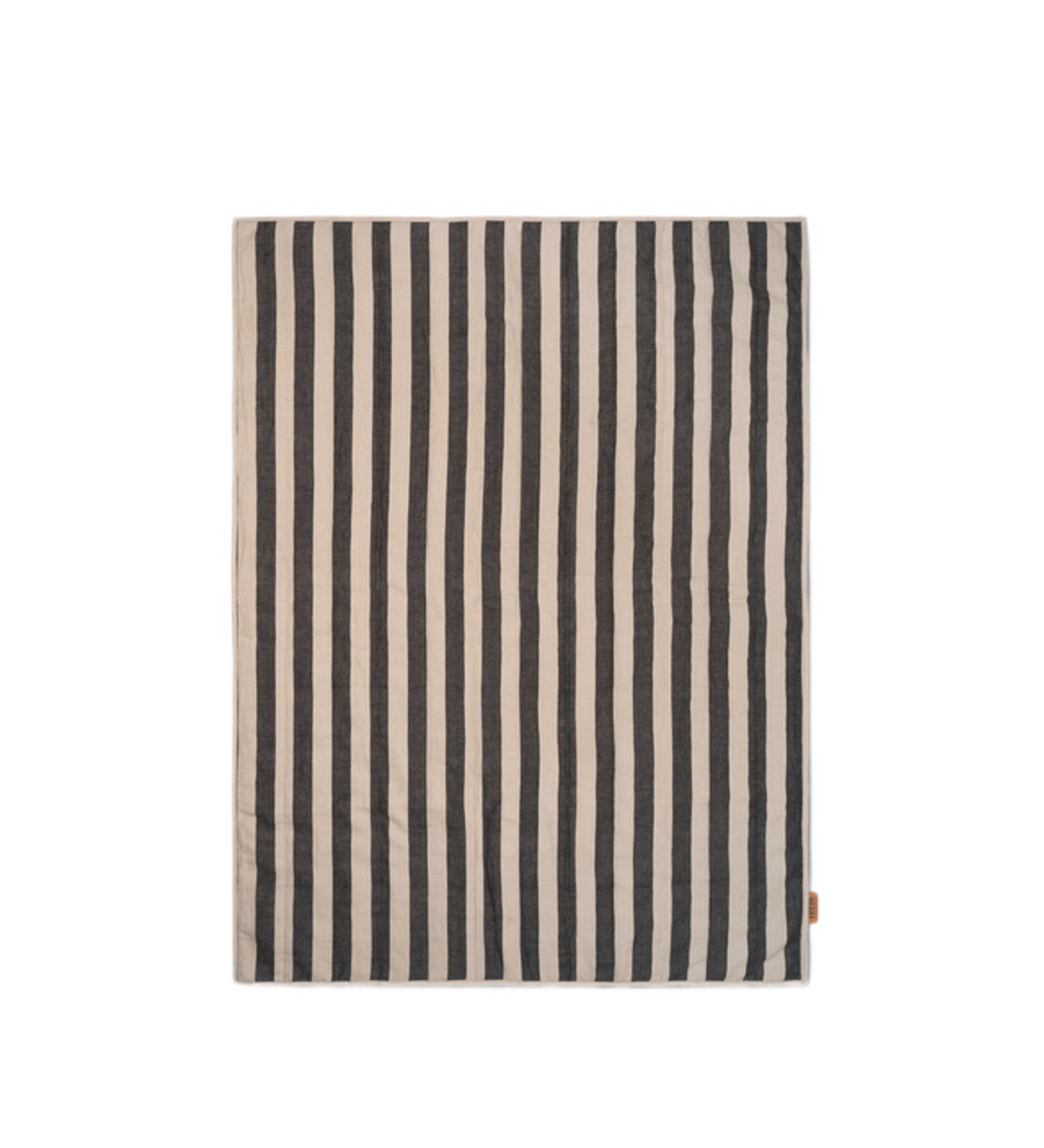 grand quilted blanket - sand black