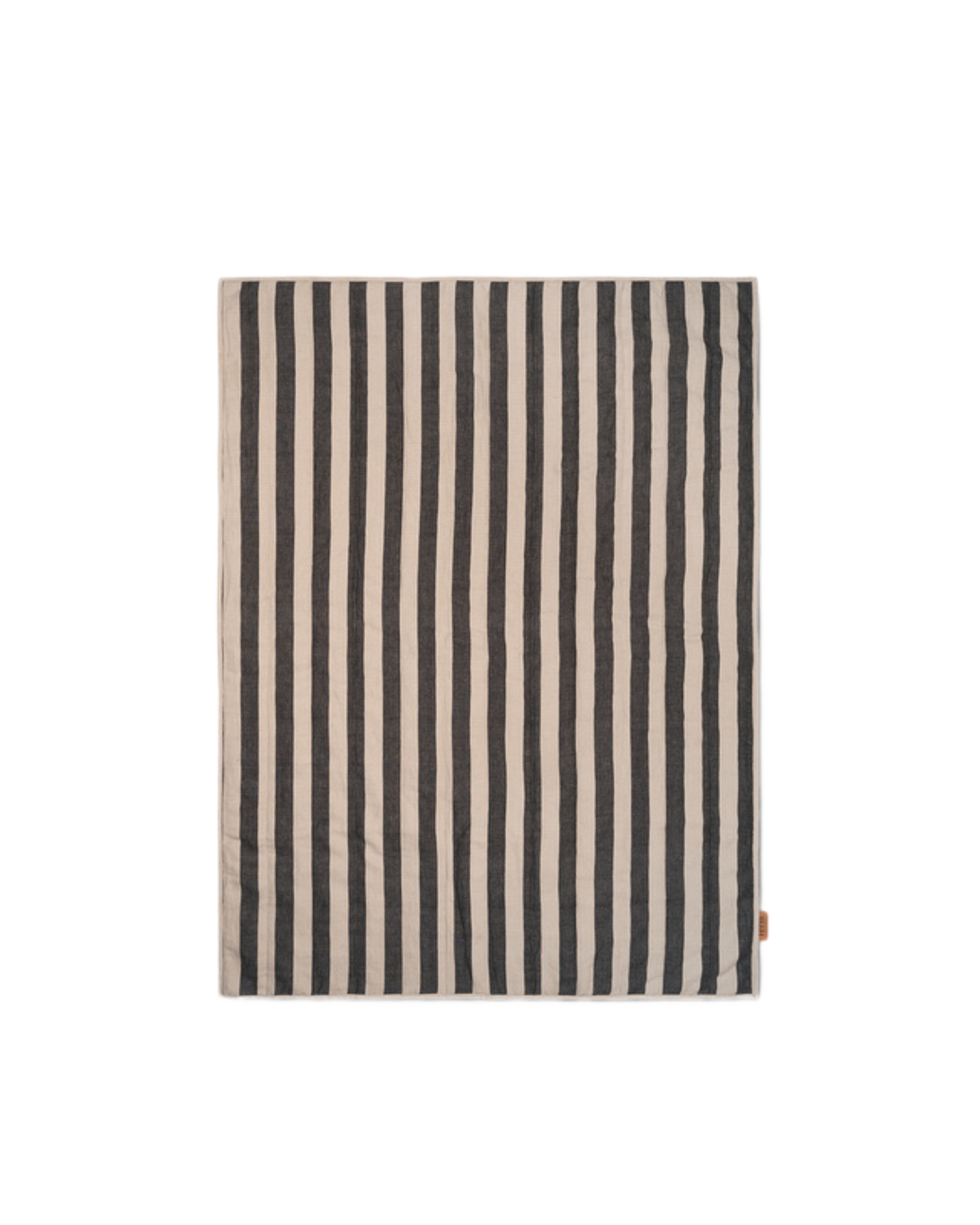 grand quilted blanket - sand black
