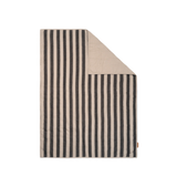 grand quilted blanket - sand black