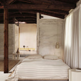 aires bedspread single - undyed