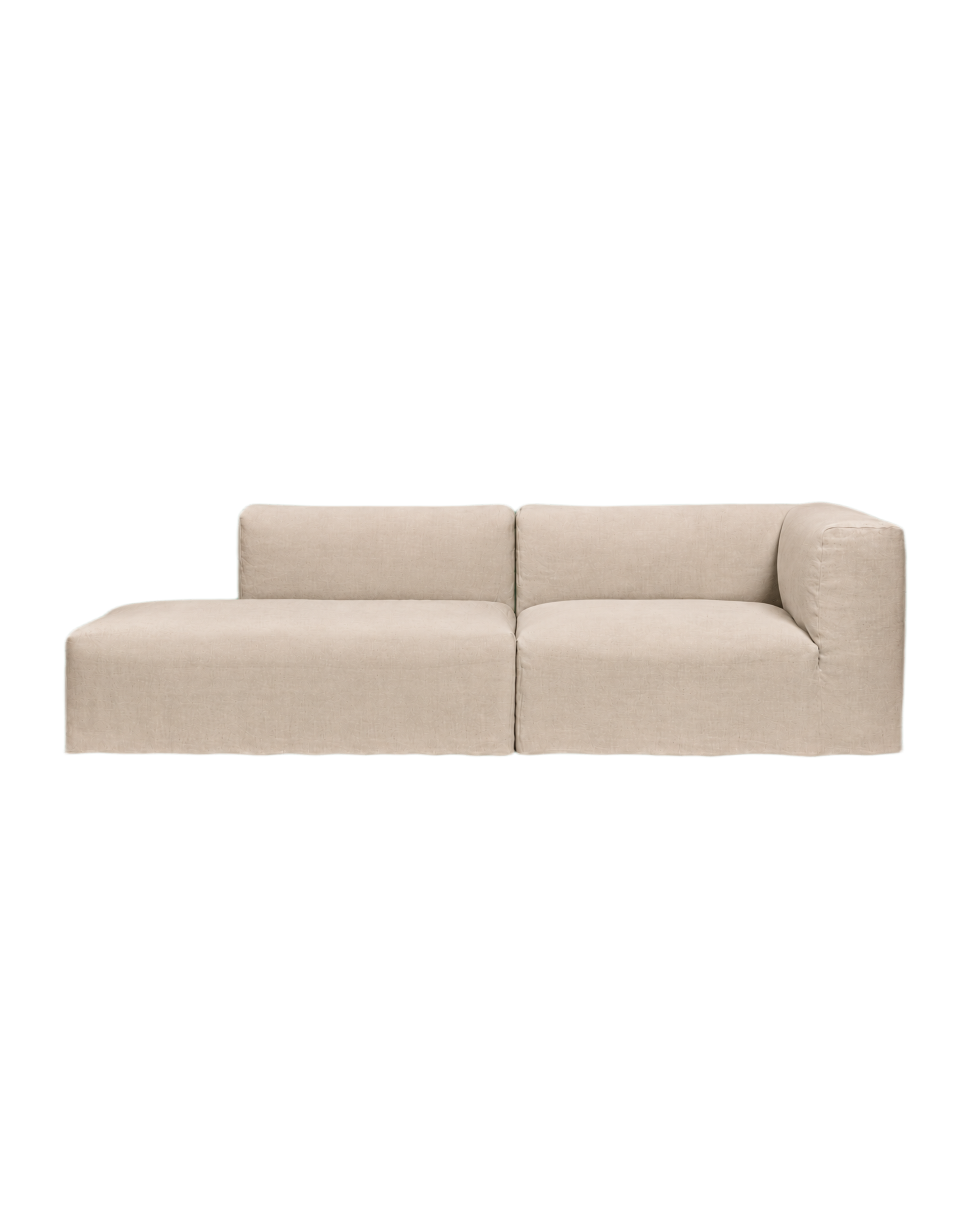 catena sofa 3 seater open end left small - loose drape