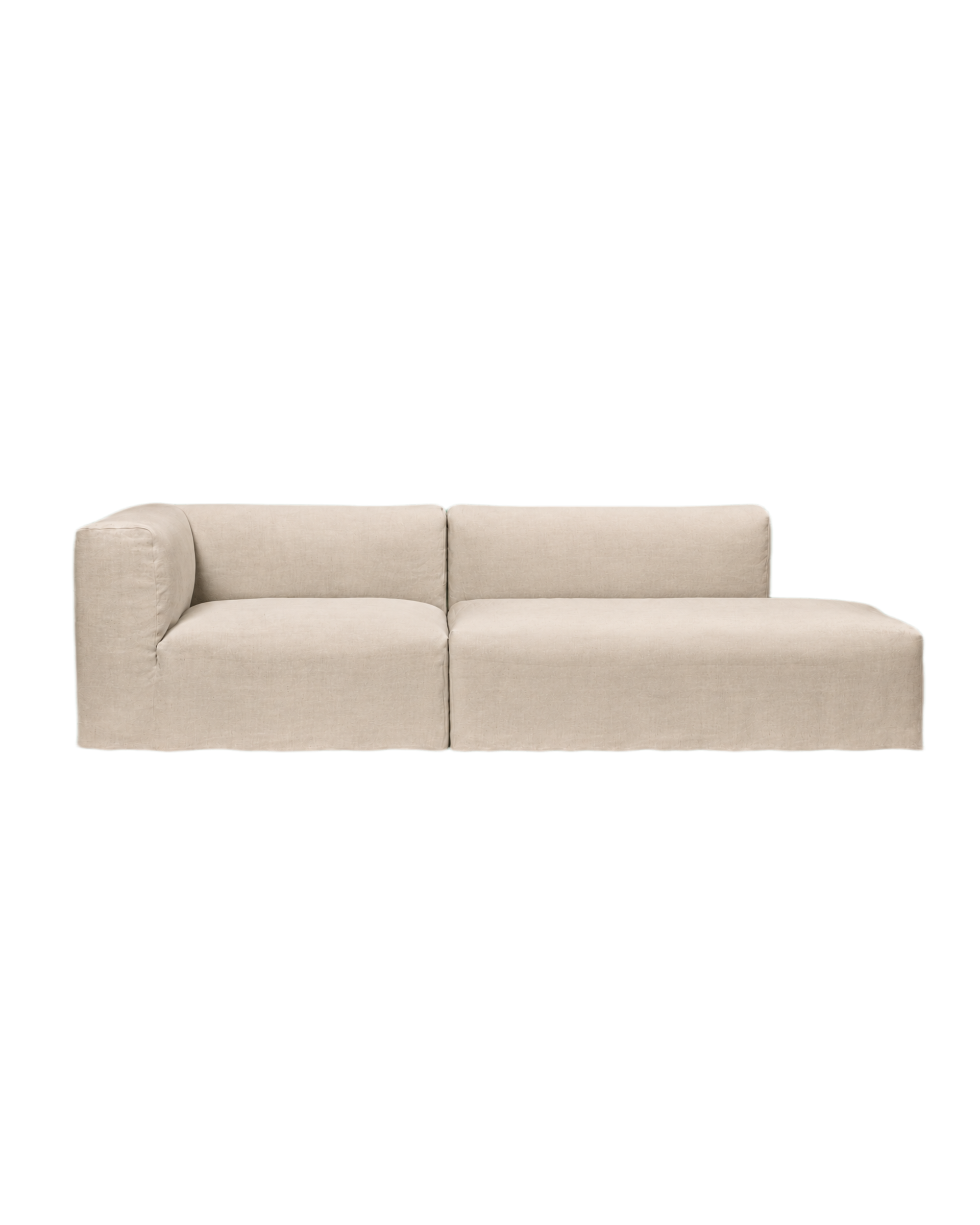 catena sofa 3 seater open end right small - loose drape