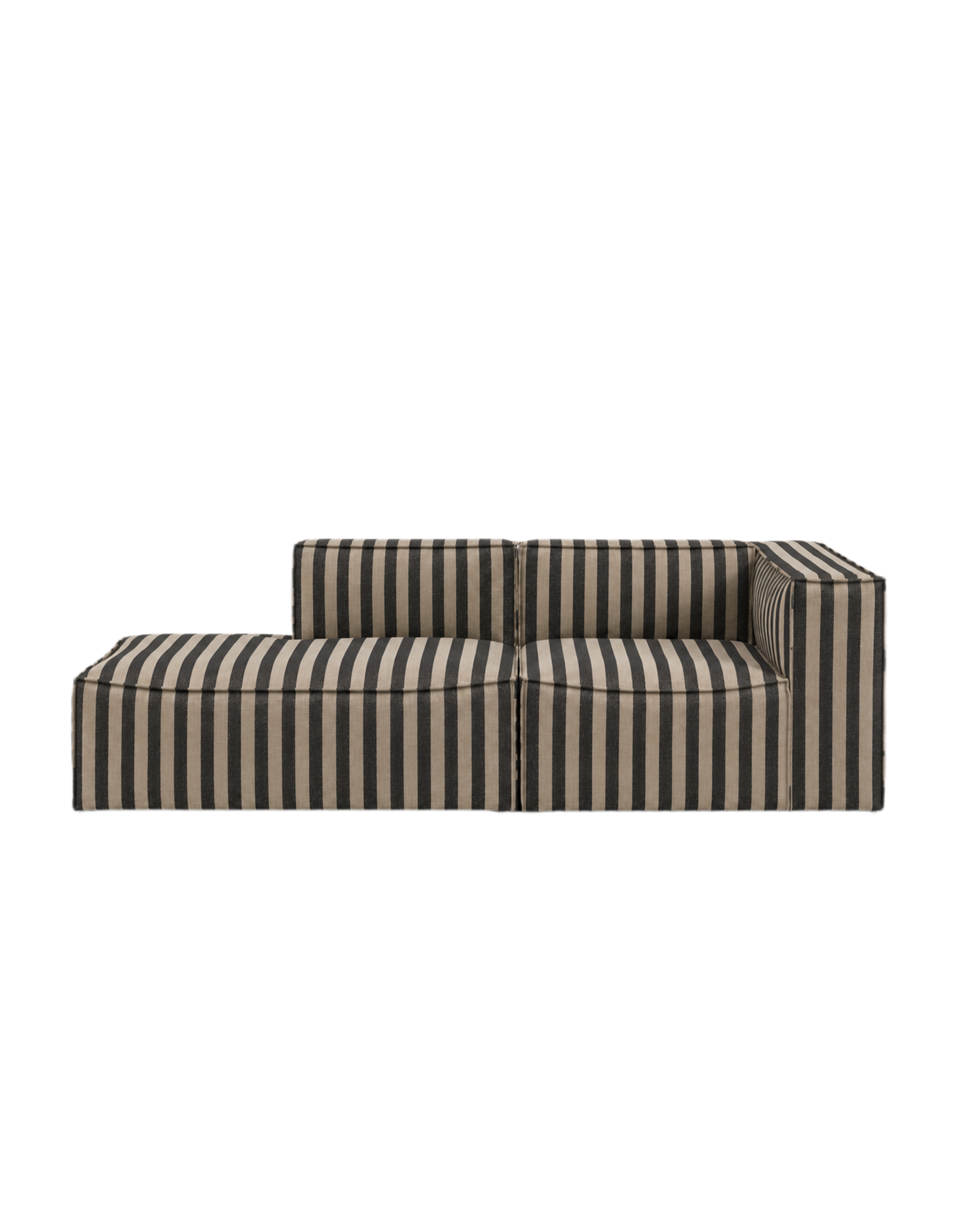 catena sofa 3 seater armrest open end left small - louisiana by ferm living
