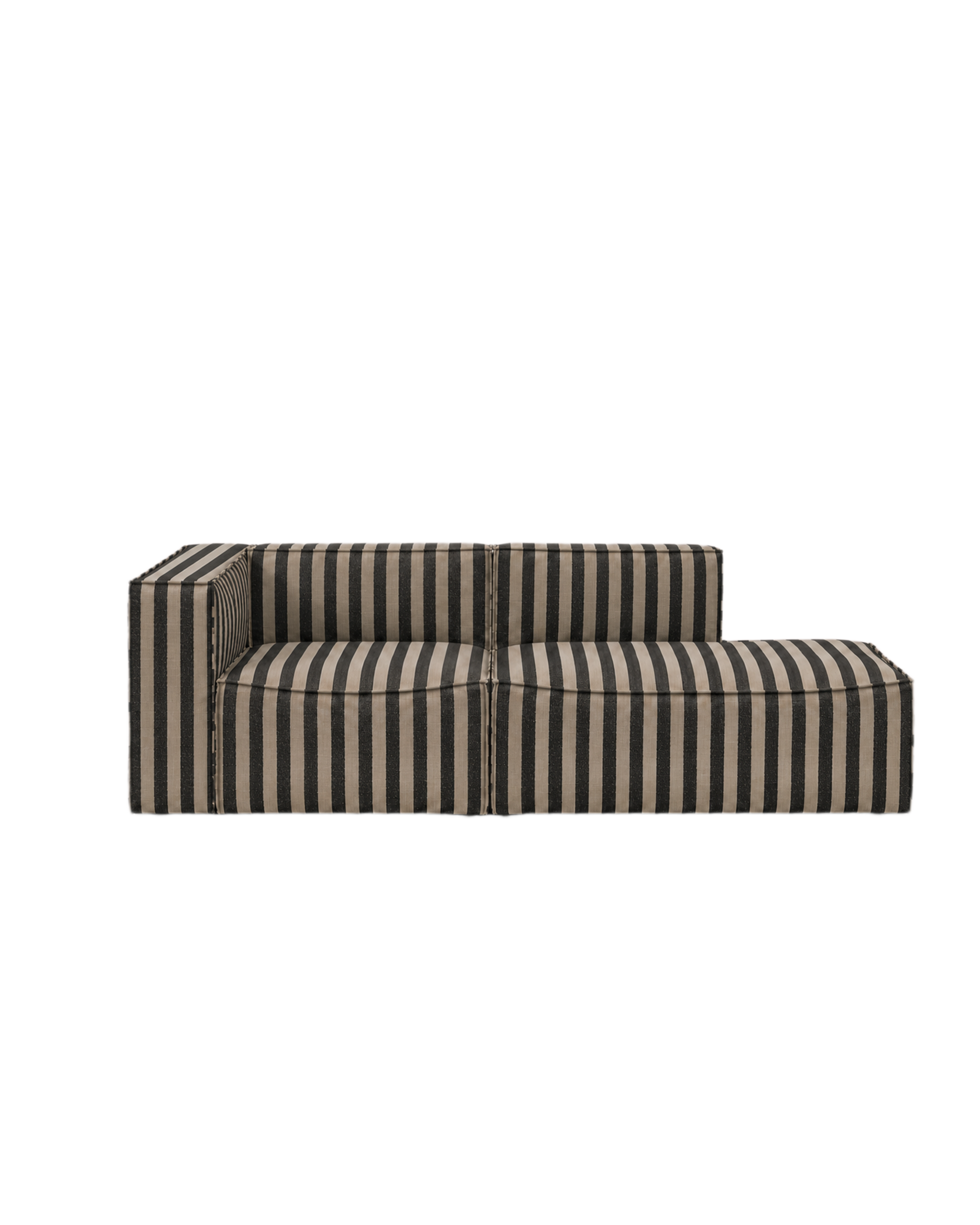catena sofa 3 seater armrest open end right small - louisiana by ferm living
