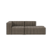 catena sofa 3 seater armrest open end right small - louisiana by ferm living
