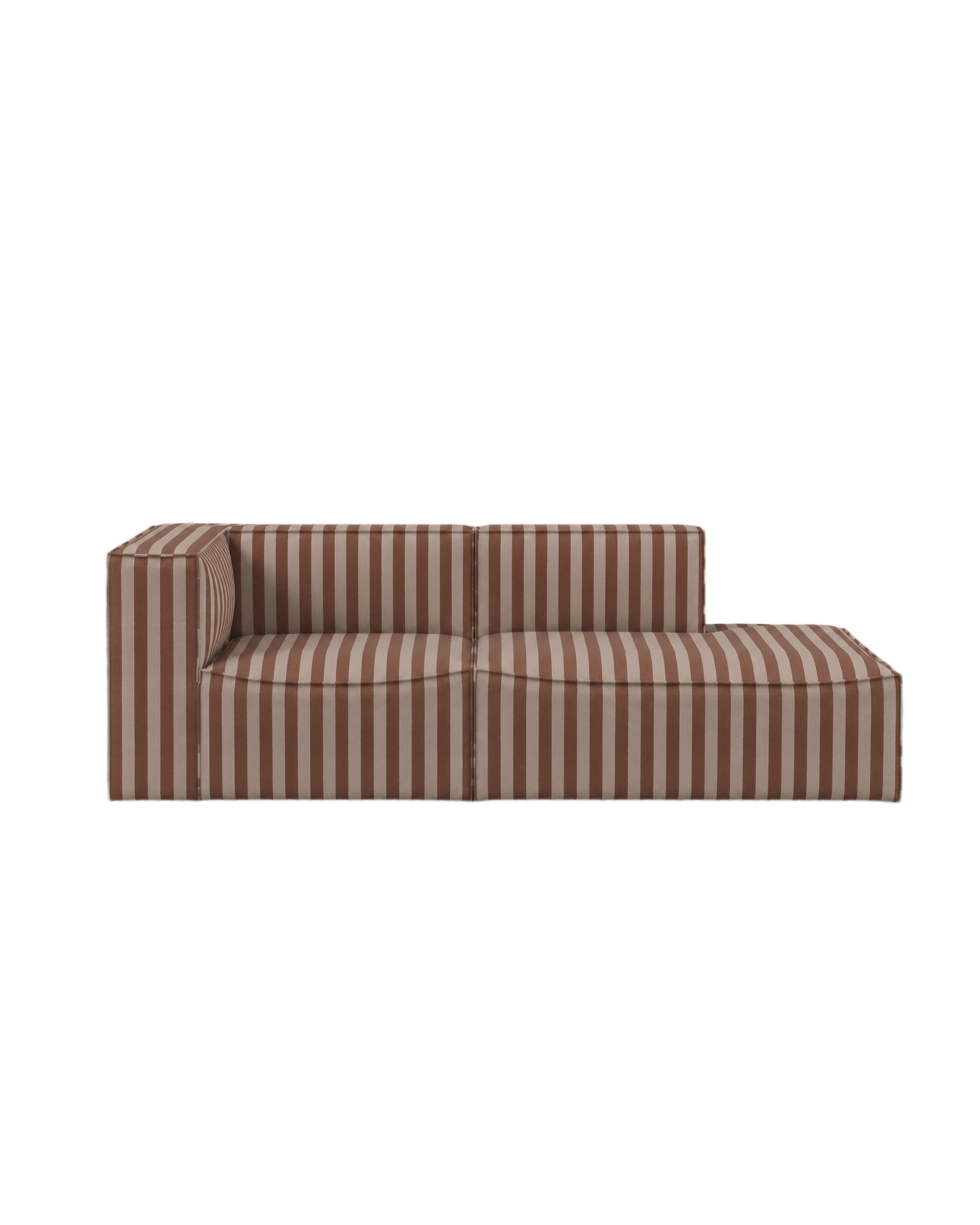 catena sofa 3 seater armrest open end right small - louisiana by ferm living