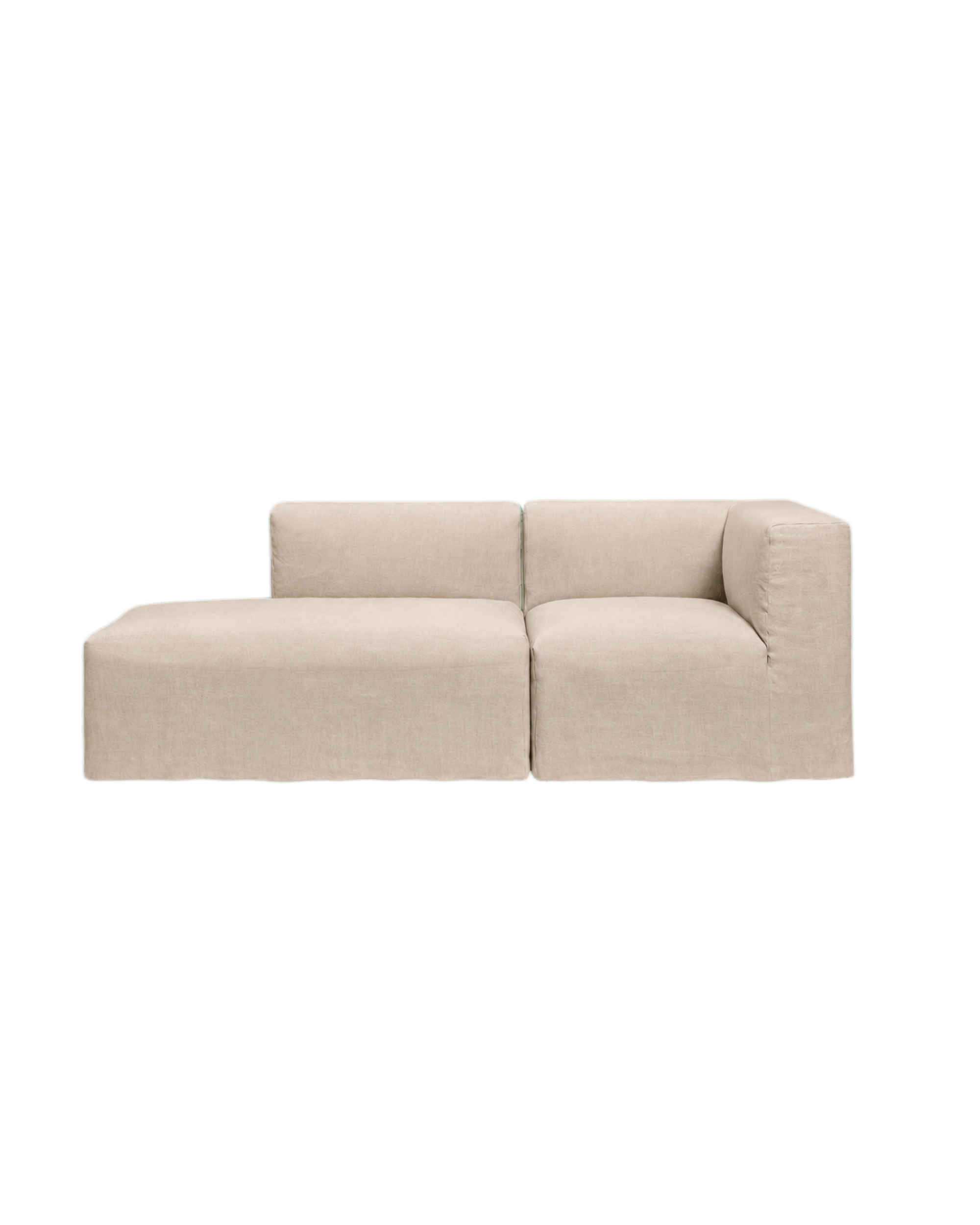 catena sofa 3 seater corner open end left small - loose drape