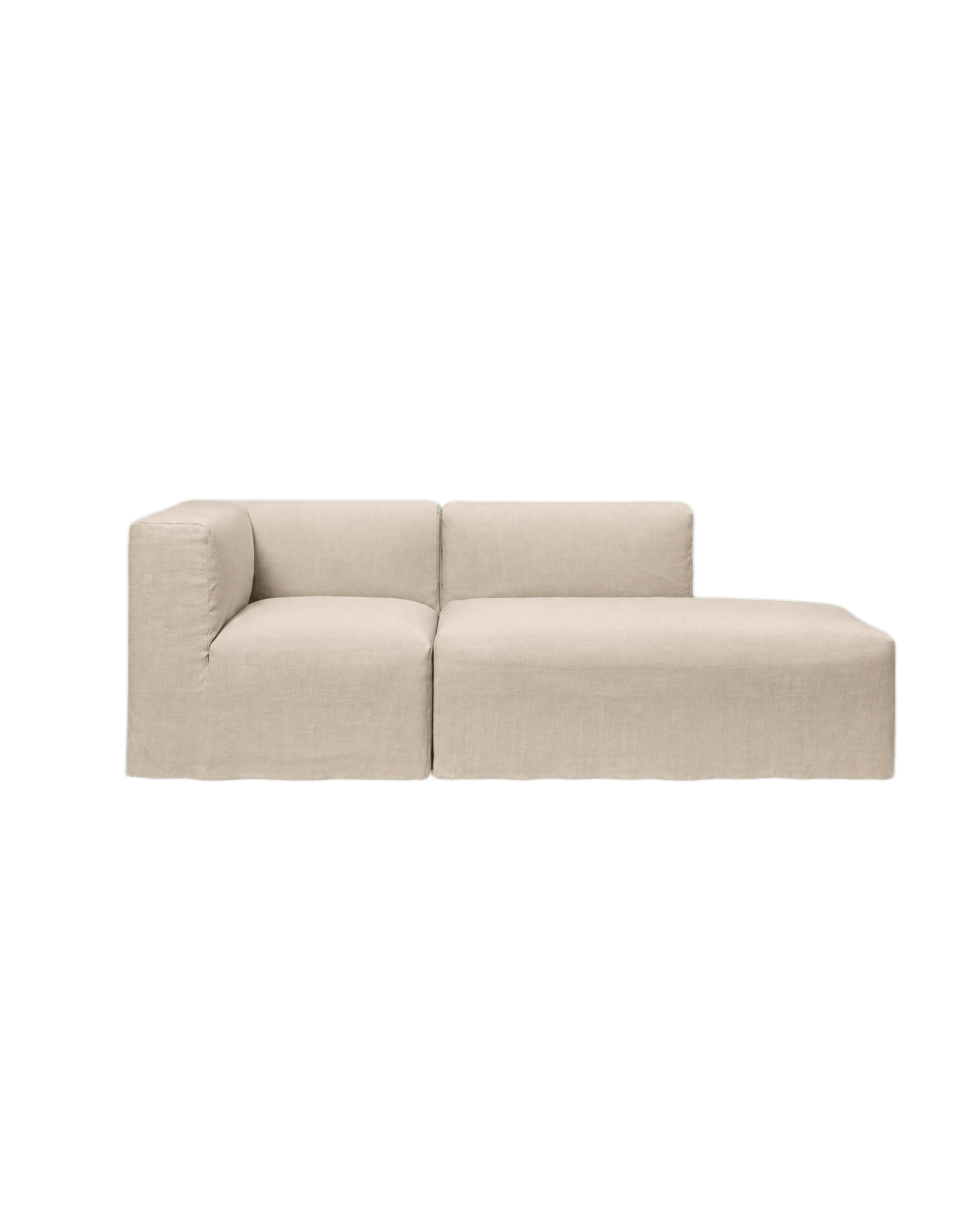 catena sofa 3 seater corner open end right small - loose drape
