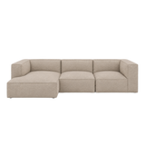 catena sofa 3 seater chaise longue left small - hot madison