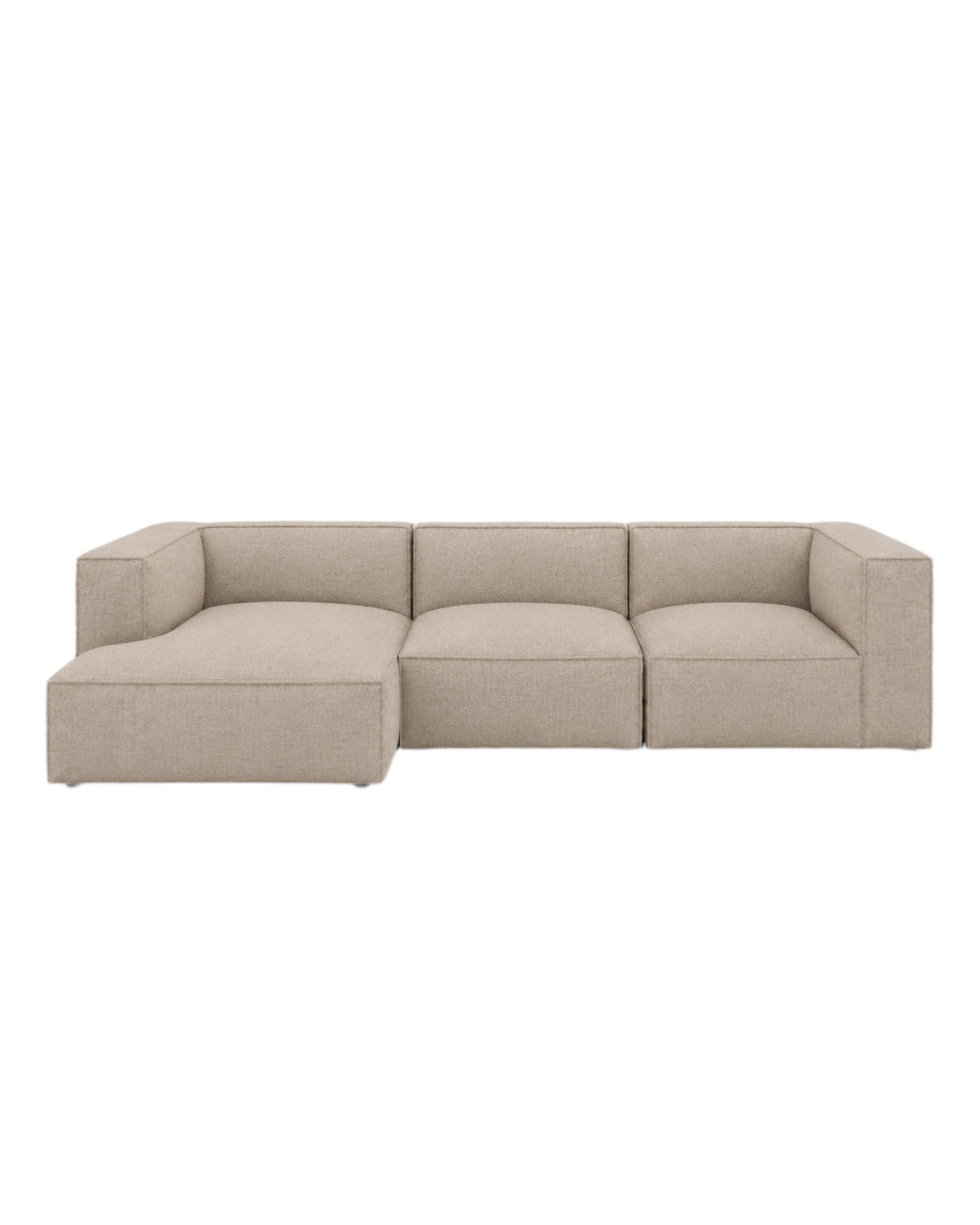 catena sofa 3 seater chaise longue left small - hot madison
