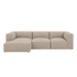 catena sofa 3 seater chaise longue left small - hot madison