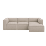 catena sofa 3 seater chaise longue right small - hot madison