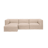 catena sofa 3 seater chaise longue left small - loose drape