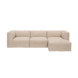 catena sofa 3 seater chaise longue right small - loose drape
