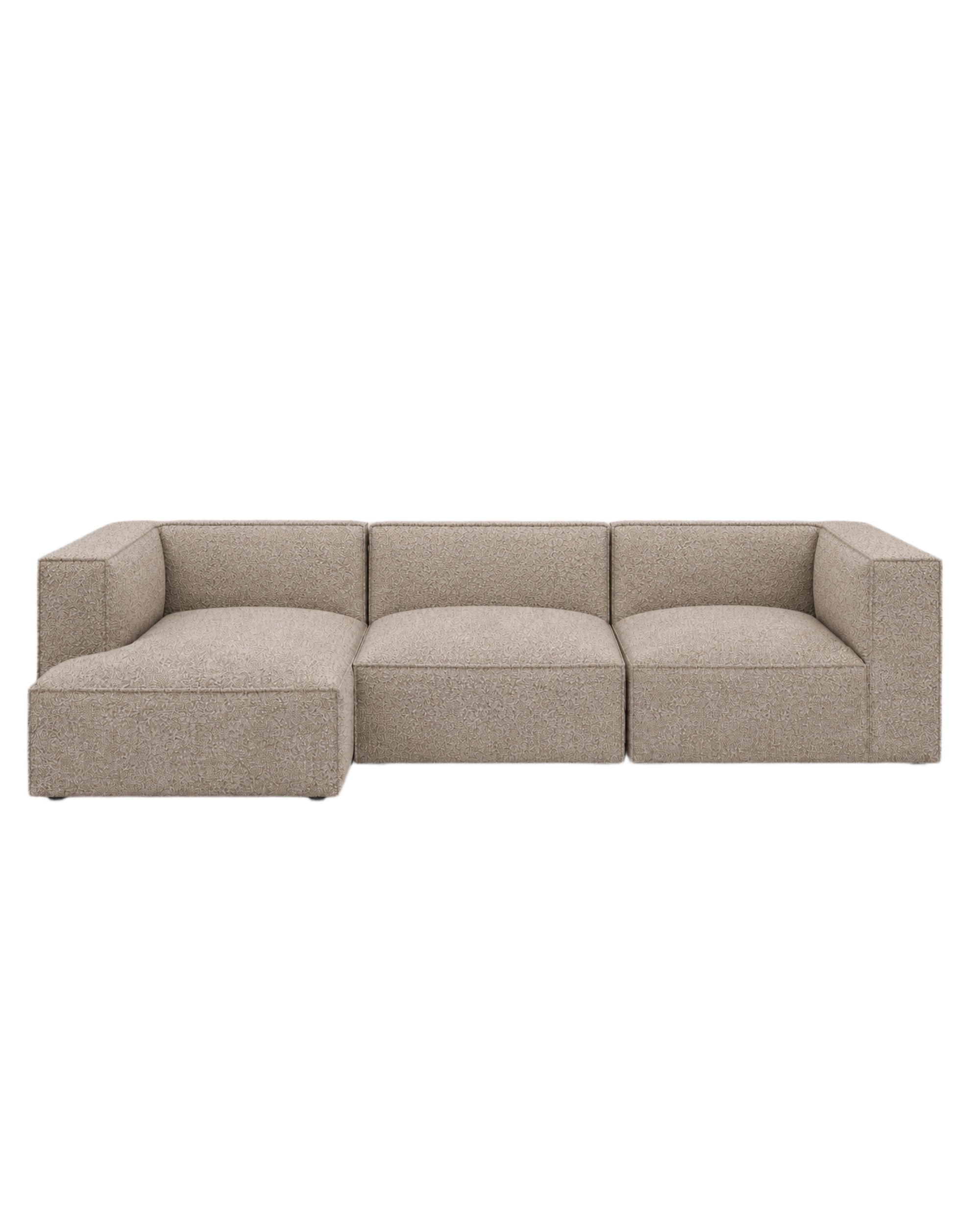 catena sofa 3 seater chaise longue left small - soft bouclé