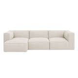 catena sofa 3 seater chaise longue left small - soft bouclé