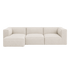 catena sofa 3 seater chaise longue left small - soft bouclé