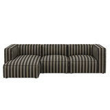 catena sofa 3 seater chaise longue left small - louisiana by ferm living