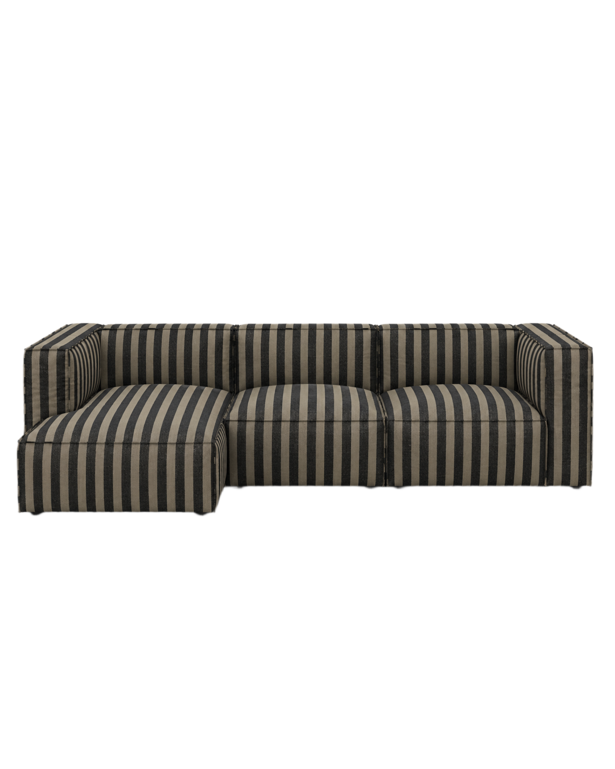 catena sofa 3 seater chaise longue left small - louisiana by ferm living