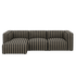 catena sofa 3 seater chaise longue left small - louisiana by ferm living