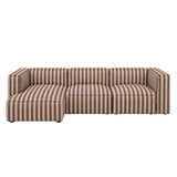 catena sofa 3 seater chaise longue left small - louisiana by ferm living