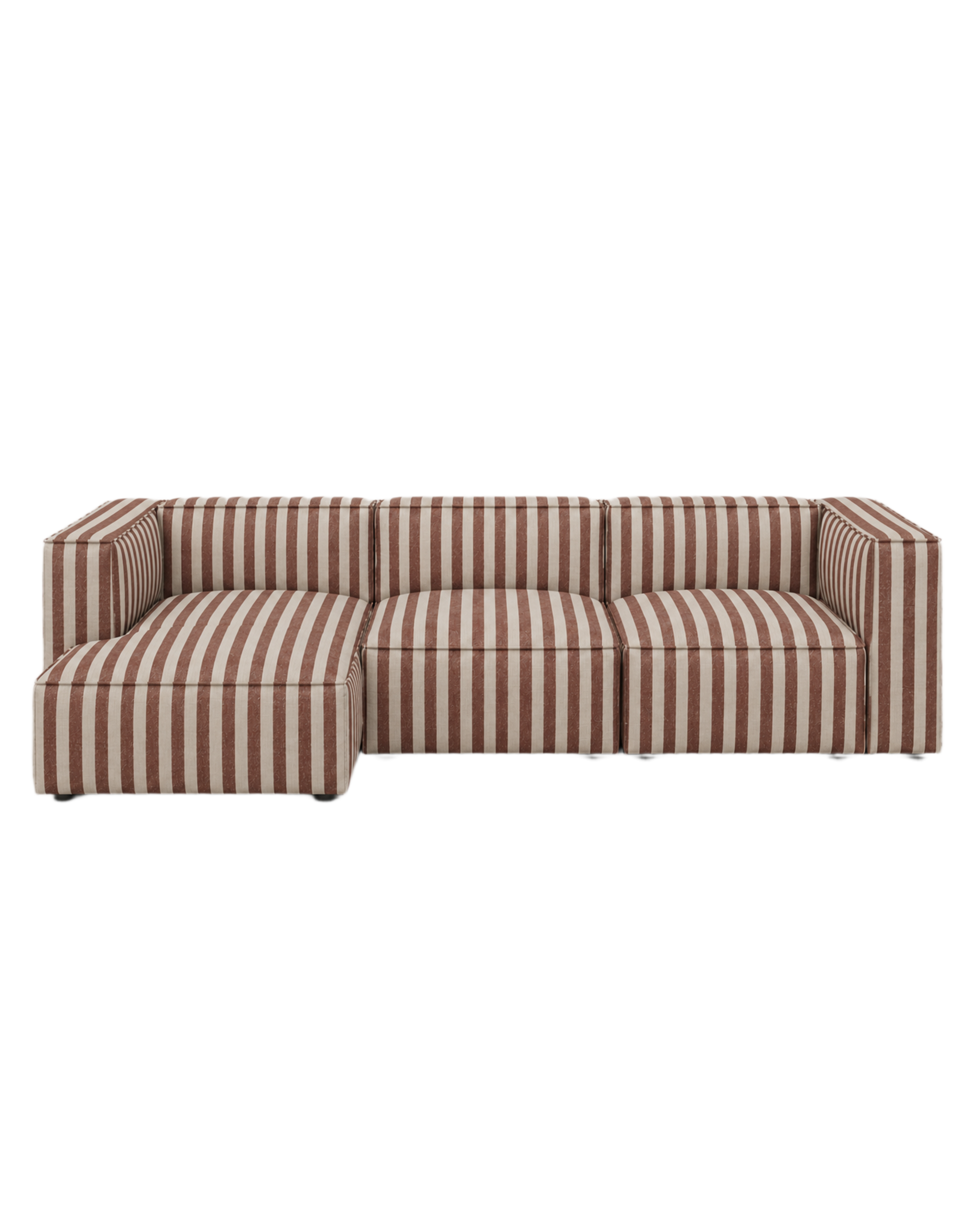 catena sofa 3 seater chaise longue left small - louisiana by ferm living