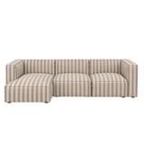 catena sofa 3 seater chaise longue left small - louisiana by ferm living