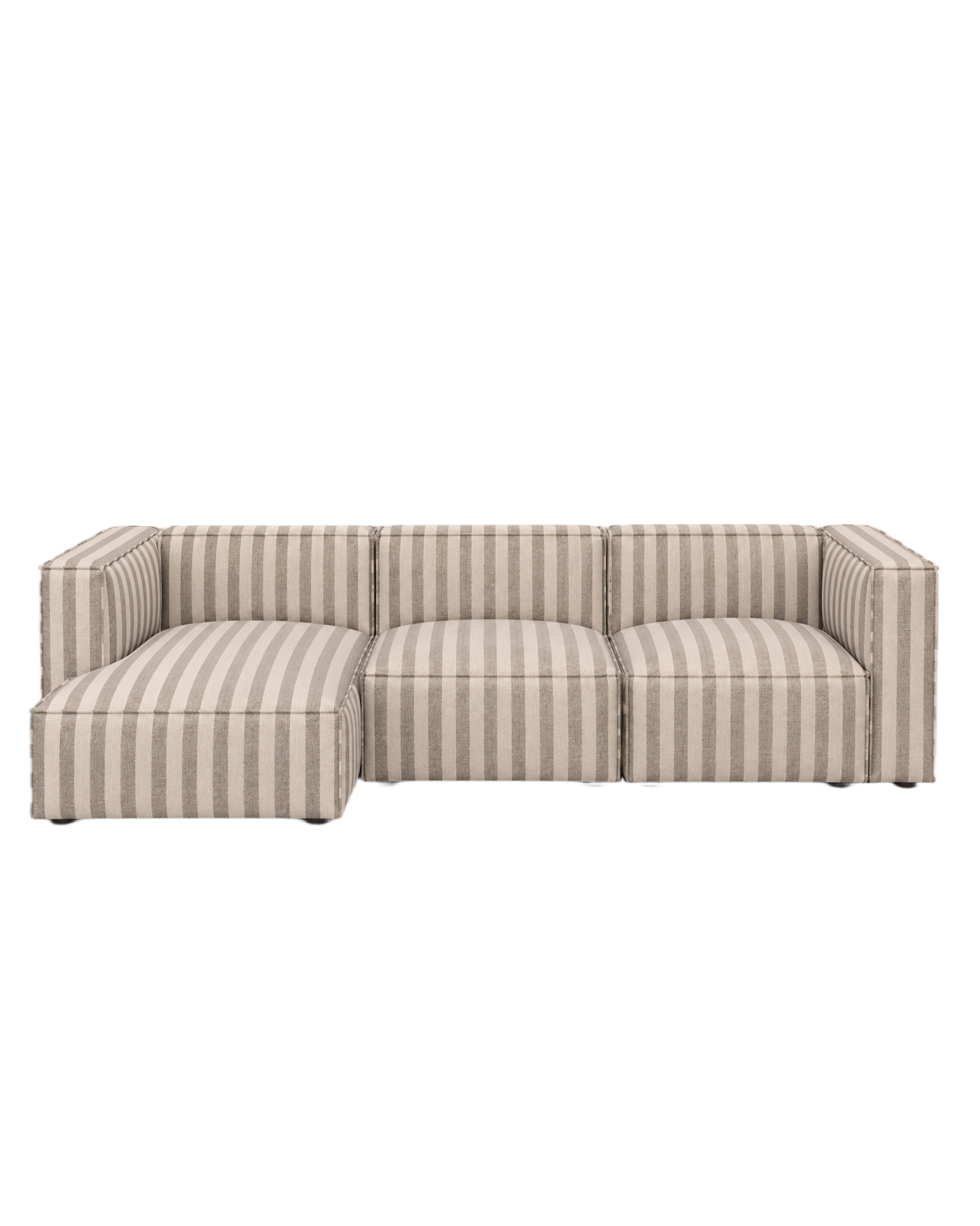 catena sofa 3 seater chaise longue left small - louisiana by ferm living