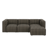 catena sofa 3 seater chaise longue right small - louisiana by ferm living