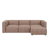 catena sofa 3 seater chaise longue right small - louisiana by ferm living