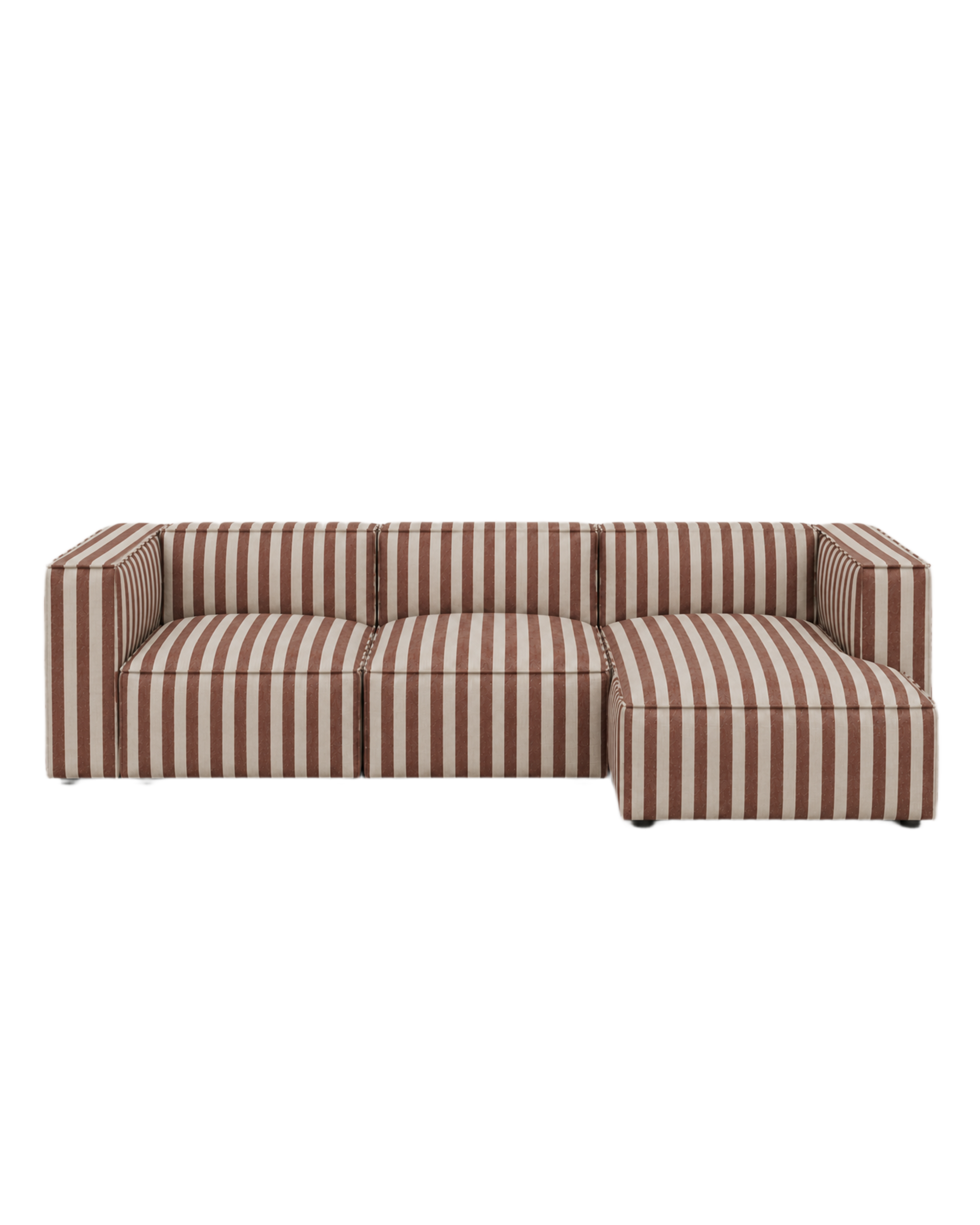 catena sofa 3 seater chaise longue right small - louisiana by ferm living