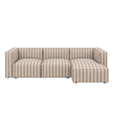 catena sofa 3 seater chaise longue right small - louisiana by ferm living