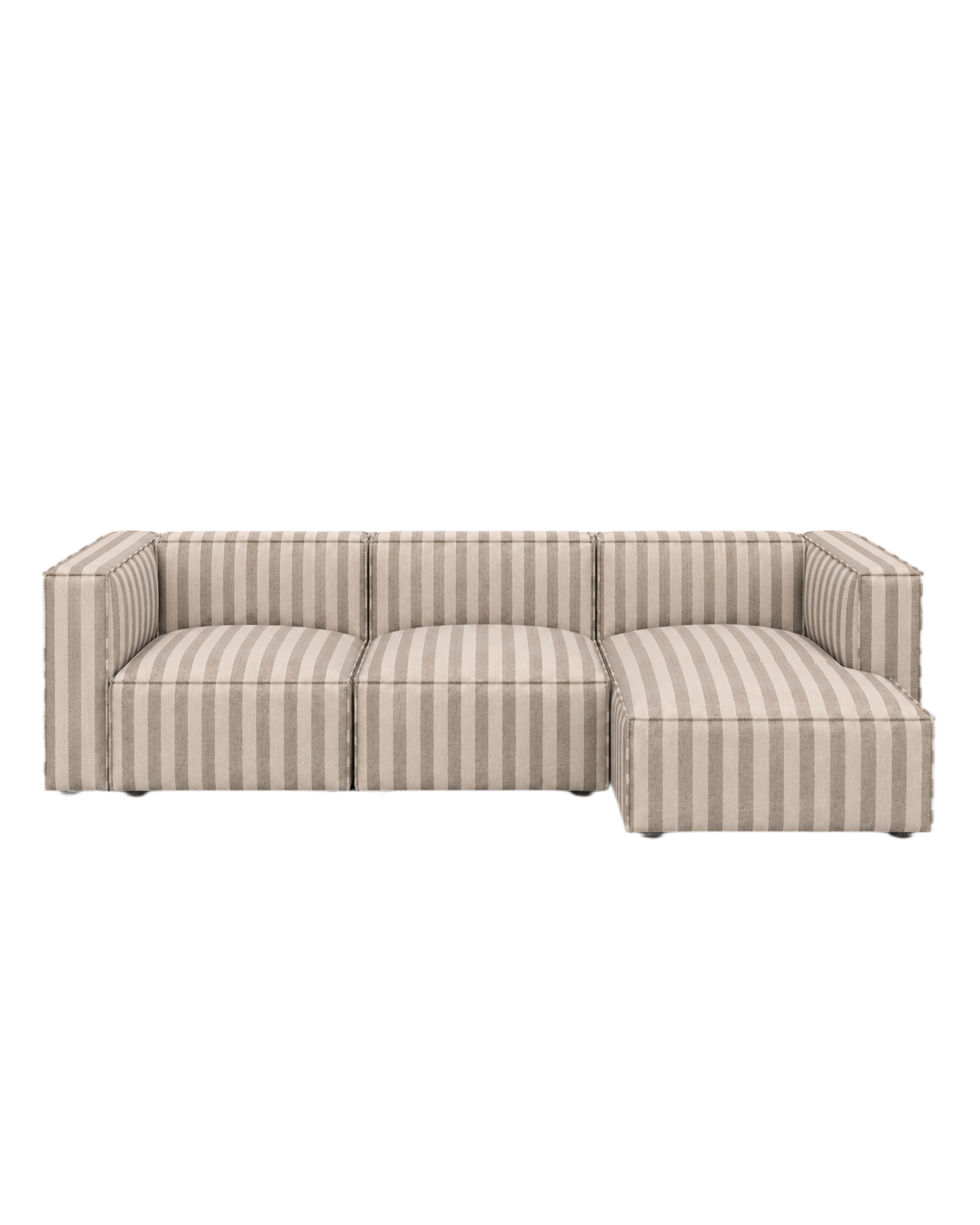 catena sofa 3 seater chaise longue right small - louisiana by ferm living