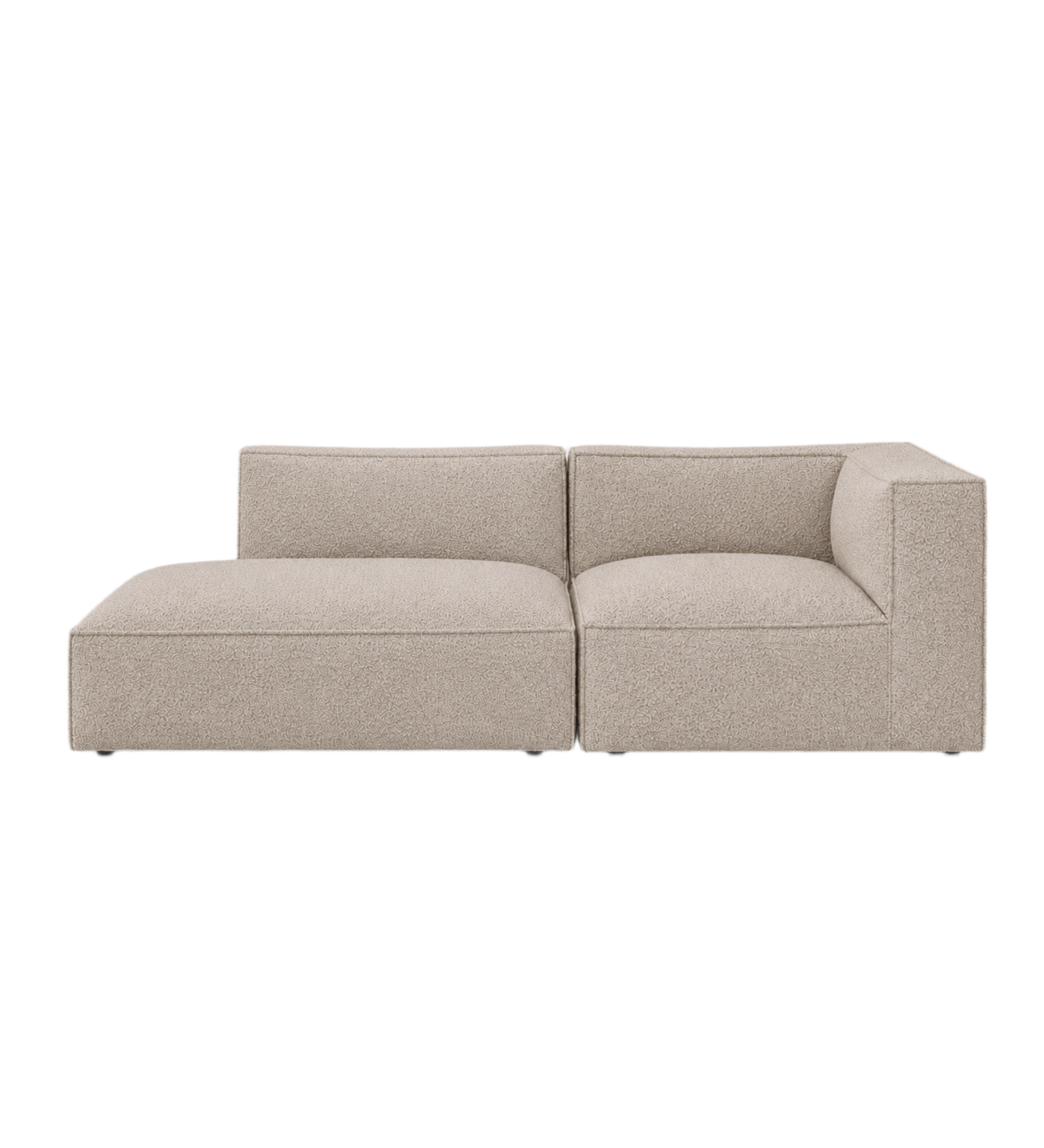 catena sofa 3 seater open end left small - soft bouclé