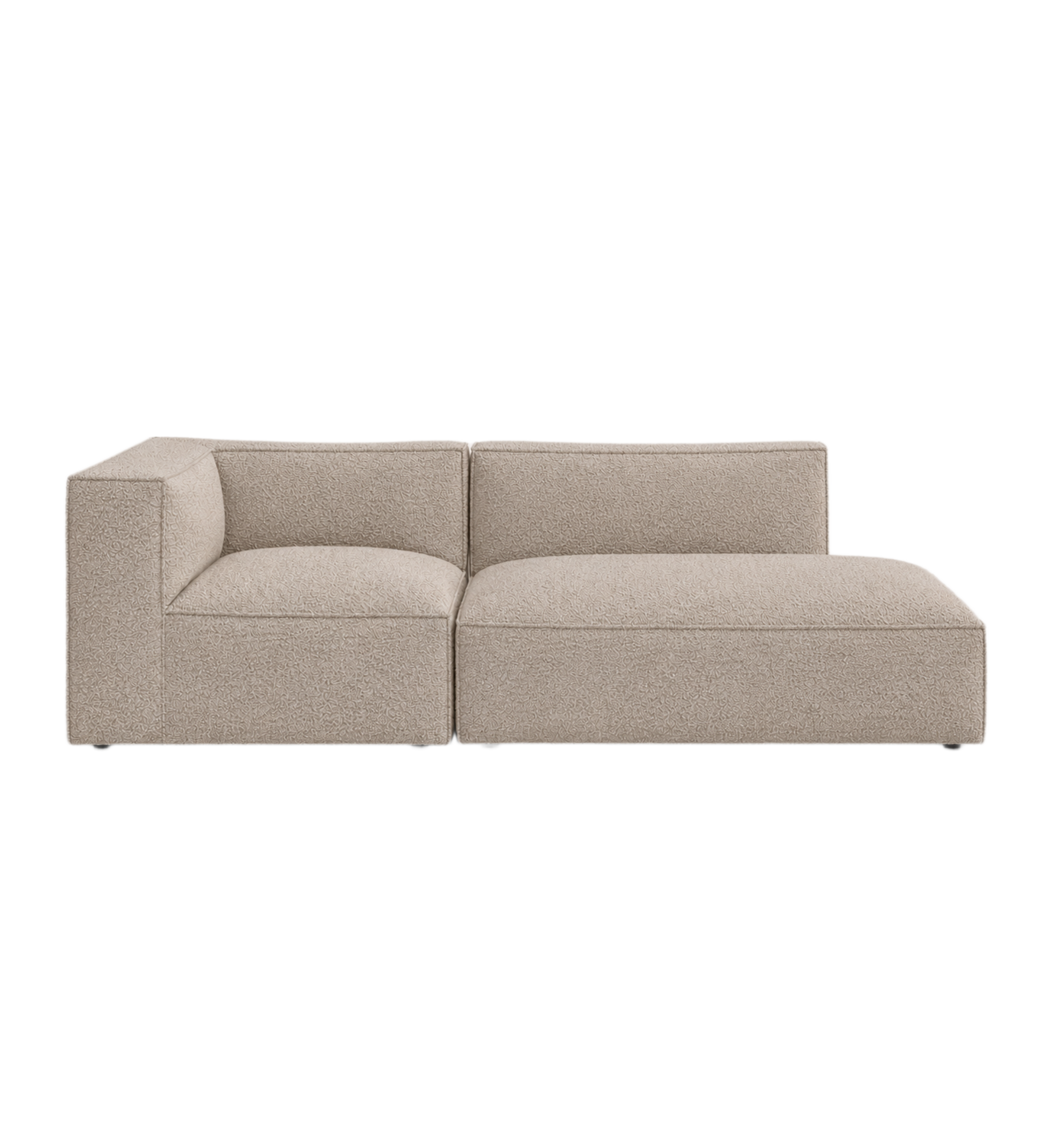 catena sofa 3 seater open end right small - soft bouclé
