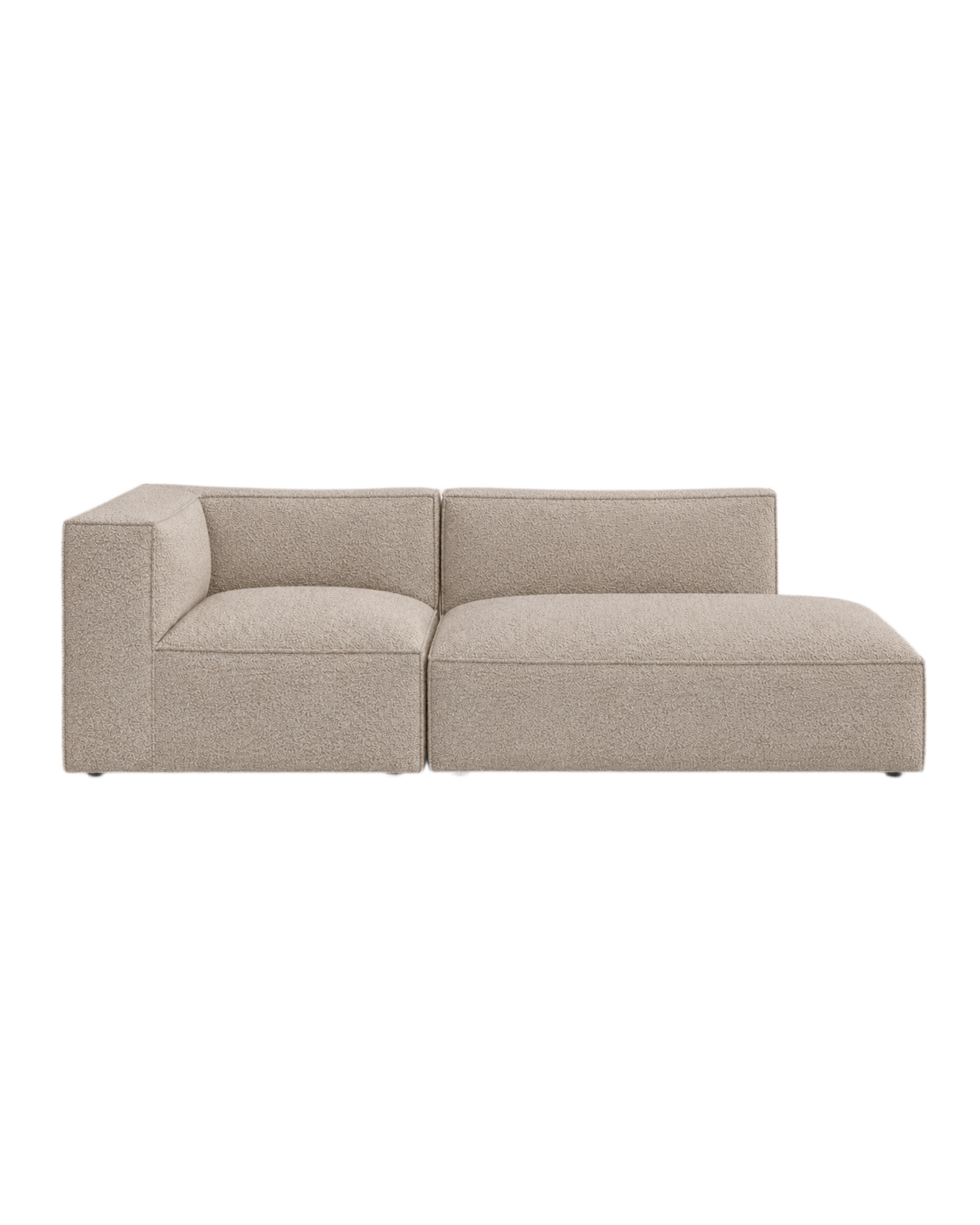 catena sofa 3 seater open end right small - soft bouclé