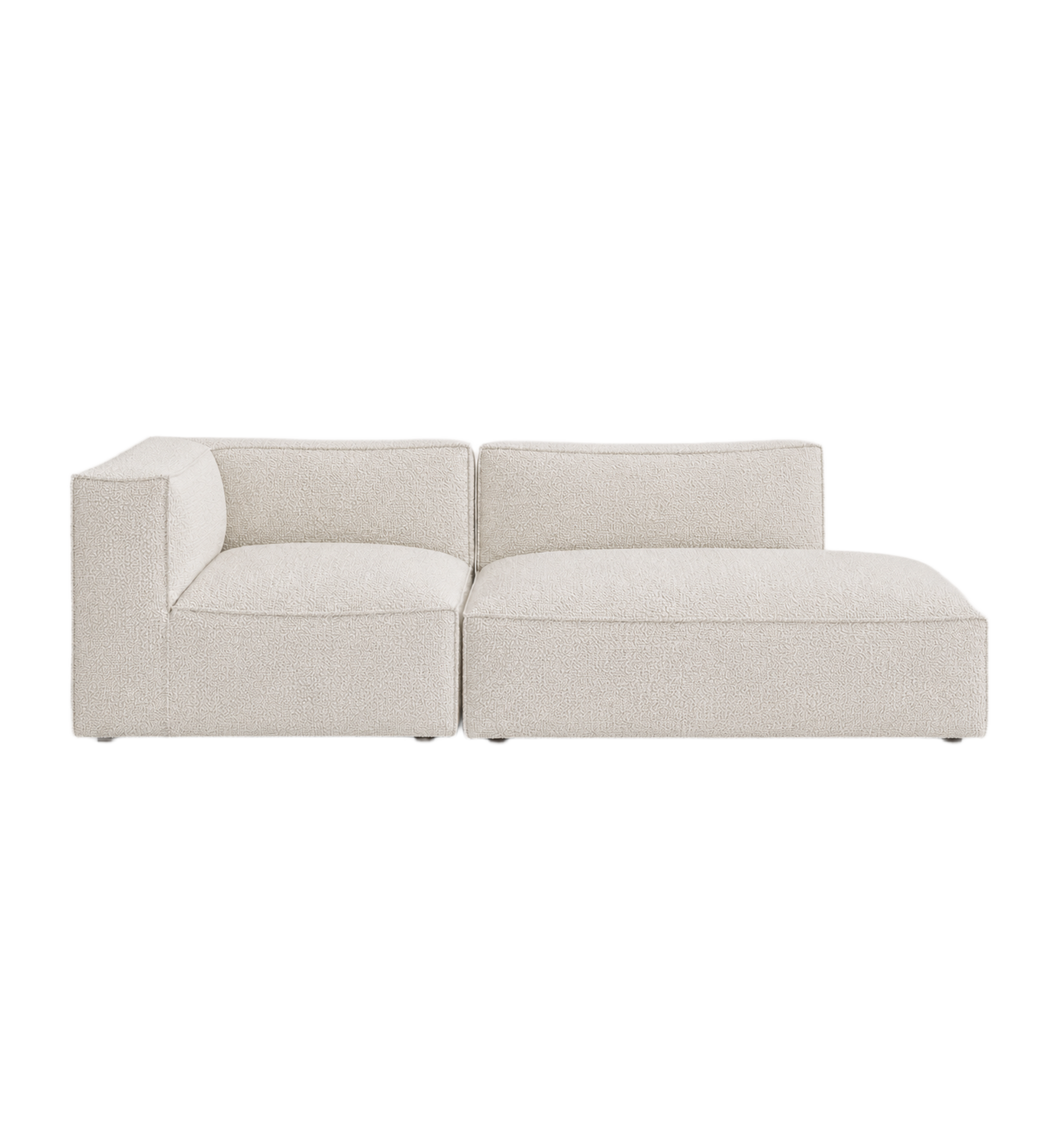 catena sofa 3 seater open end right small - soft bouclé
